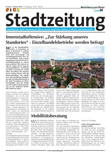 Stadtzeitung KW 6 - Stadt Neuenburg am Rhein