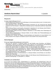 Gemeindenachrichten vom 9. Juli 2013