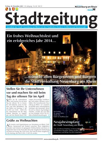 Stadtzeitung KW 51 - Stadt Neuenburg am Rhein