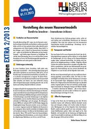 Mitteilungen EXTRA 2/2013 - Wohnungsbaugenossenschaft Neues ...