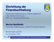 Erfahrungsbericht einer kleinen Kommune - Neues Kommunales ...