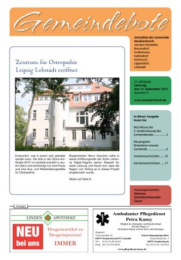 Nr. 09 - September 2013 - Gemeinde Neukieritzsch