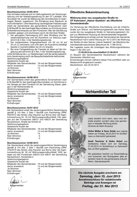 Nr. 05 - Mai 2013 - Gemeinde Neukieritzsch