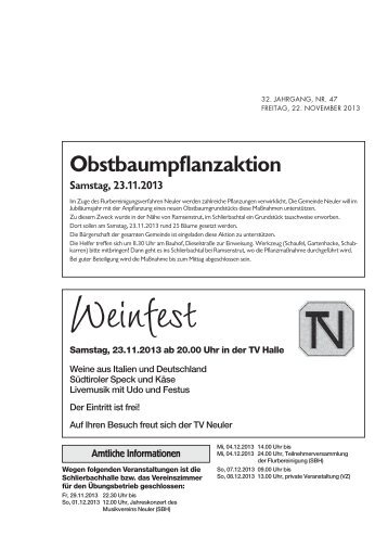 Amtsblatt KW 47 - Neuler