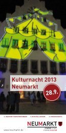 Neumarkter-Kulturnacht-2013 - Stadt Neumarkt in der Oberpfalz