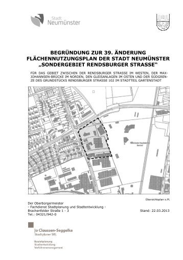 BEGRÜNDUNG ZUR 39. ÄNDERUNG ... - Stadt Neumünster