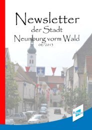 Newsletter 08-2013 - Neunburg vorm Wald