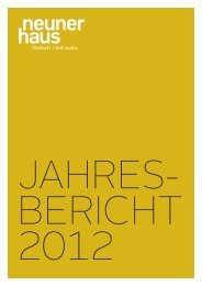 Jahresbericht 2012 (pdf) - neunerHAUS