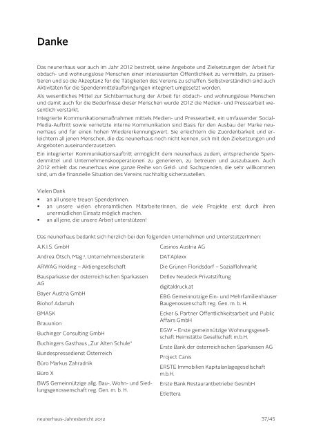 Jahresbericht 2012 (pdf) - neunerHAUS