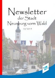 Newsletter 10 - 2013 - Neunburg vorm Wald