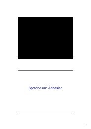 Sprache und Aphasien