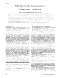 Rehabilitación de las funciones ejecutivas - Revista de Neurología