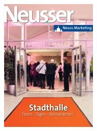 Neusser: Stadthalle – Feiern, Tagen Kennenlernen - Neuss Marketing