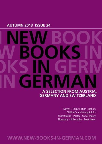 issue 34 - New Books in German