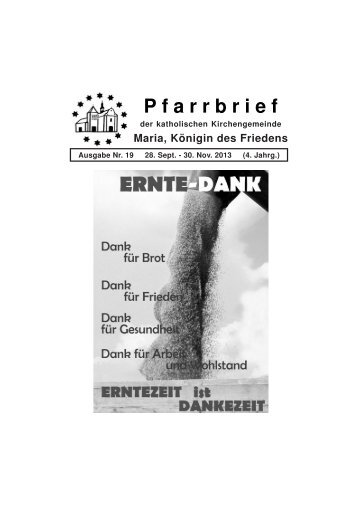 Download pdf - Pfarrei Maria, KÃ¶nigin des Friedens