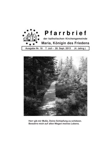 Download pdf - Pfarrei Maria, Königin des Friedens