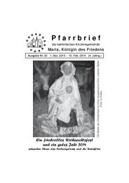 Download pdf - Pfarrei Maria, Königin des Friedens