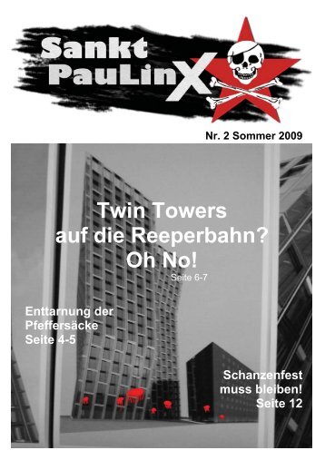 Twin Towers auf die Reeperbahn? Oh No! - DIE LINKE auf St. Pauli