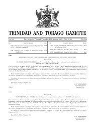 Gazette No. 149 of 2005.pdf - Trinidad and Tobago Government News
