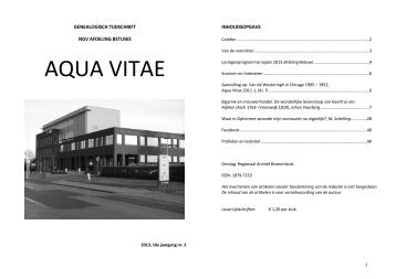 Aqua Vitae 2013-2 zonder colofon - Nederlandse Genealogische ...