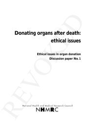 Donating Organs after Death: Ethical Issues in Organ Donation