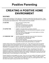 Creating a Positive Home Environment