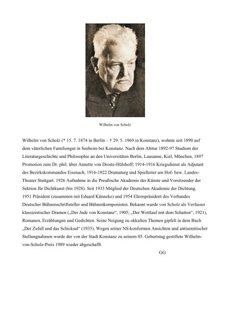 Wilhelm von Scholz - Nibelungenrezeption.de