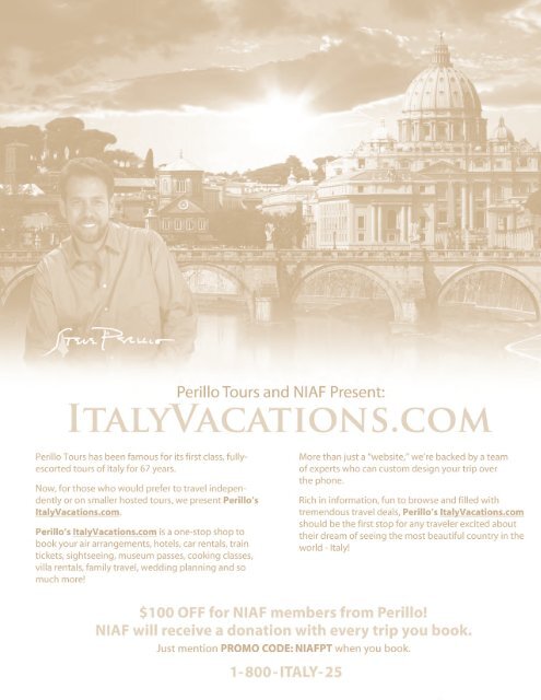 ANNIVERSARY GALA - National Italian American Foundation