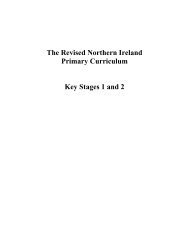 The Revised Northern Ireland Primary Curriculum Key Stages 1 and 2