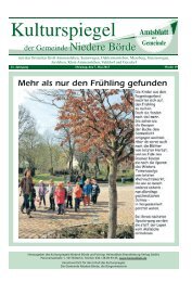 Mai - Gemeinde Niedere Börde