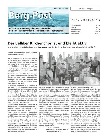 Ausgabe vom 17.07.2013_Teil 1 - Gemeinde Niederrohrdorf