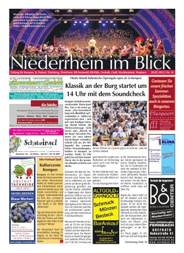 Klassik an der Burg startet um 14 Uhr mit dem Soundcheck