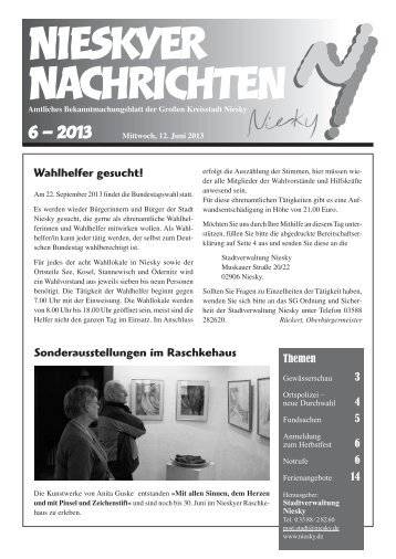 Amtsblatt Juni 2013 - Niesky