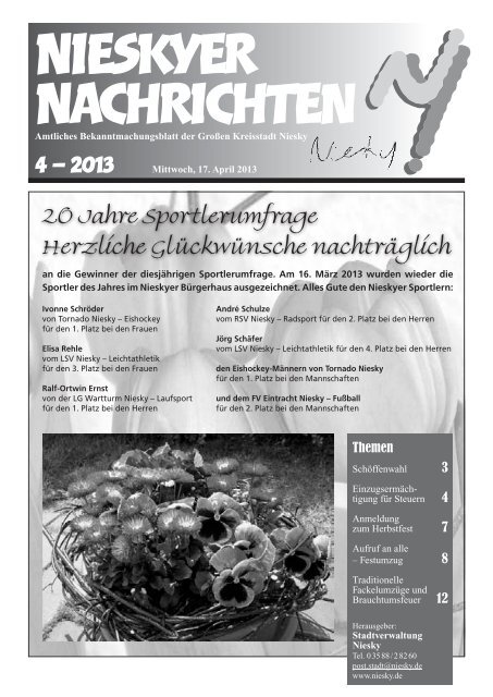 Amtsblatt April 2013 - Niesky
