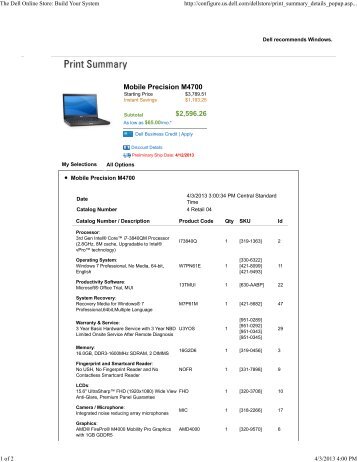 Dell Precision M4700