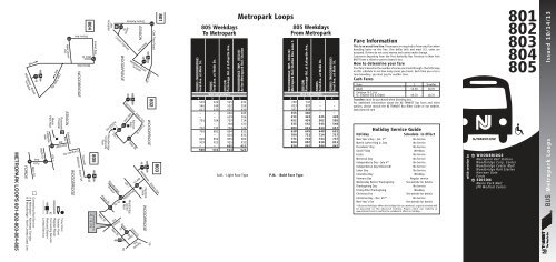 Metropark Loops - New Jersey Transit