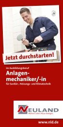 Anlagenmechaniker/-in für Sanitär-, Heizungs- und ... - Neuland