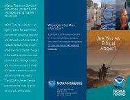 Ethical Angler Code of Conduct - NOAA Fisheries