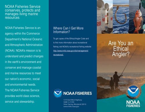 Ethical Angler Code of Conduct - NOAA Fisheries