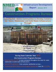 Infrastructure Development Report - New Mexico Environment ...