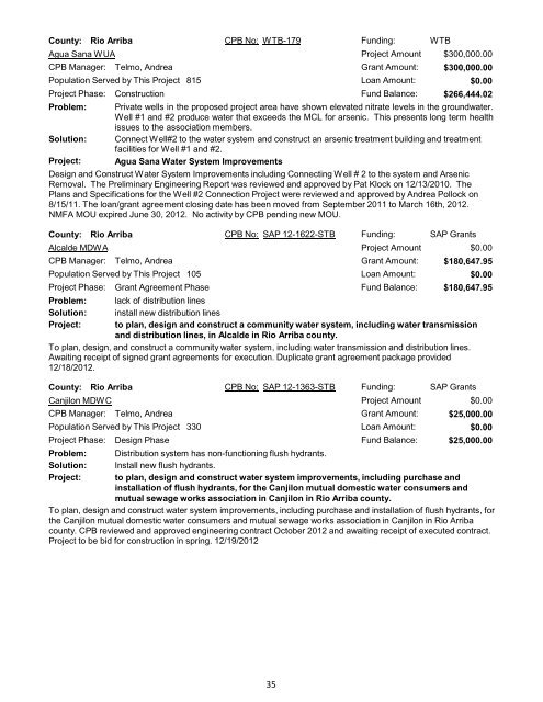 Infrastructure Development Report - New Mexico Environment ...