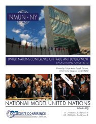UNCTAD Background Guide - National Model United Nations