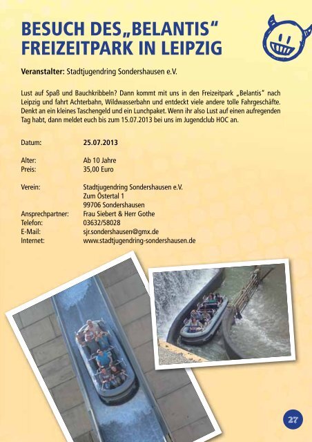 Freizeitplaner Kreisjugendring 2013