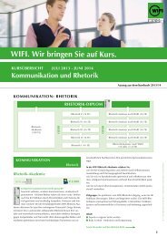 Kommunikation/Rhetorik - WIFI Niederösterreich