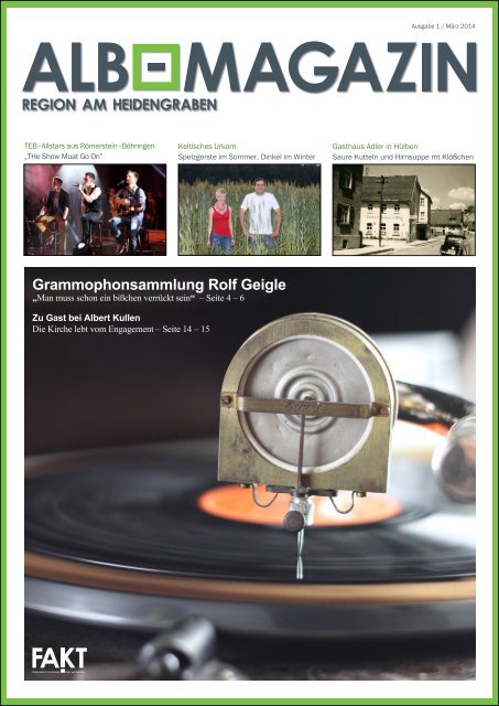 Albmagazin - Ausgabe Heidengraben 1/2014
