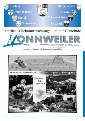 KW 15 - Gemeinde Nonnweiler