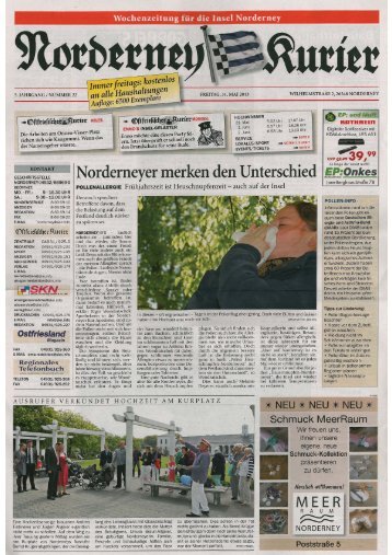 Norderney Kurier 31.05.2013 - Chronik der Insel Norderney