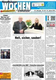 Hell, sicher, sauber! - Nordhäuser Wochenchronik