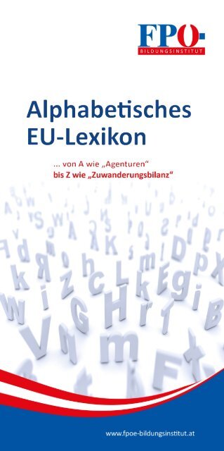 Alphabetisches EU-Lexikon