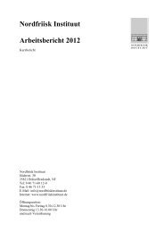 zum Arbeitsbericht 2012 - Nordfriisk Instituut